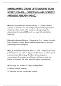 AMERICAN RED CROSS LIFEGUARDING EXAM SCRIPT 2026 FULL QUESTIONS AND CORRECT ANSWERS ALREADY PASSED