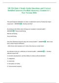 NR 326 Quiz 1 Study Guide Questions and Correct Detailed Answers &lpar;Verified Answers&rpar; &vert; Graded A&plus; &vert; New Version 2026