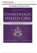 Test Bank for Gynecologic Health Care&colon; With an Introduction to Prenatal and Postpartum Care&comma; 4th Edition &vert; Complete 2025&ndash;2026 Nursing Test Bank with Verified Women&rsquo;s Health&comma; Prenatal&comma; and Postpartum Care Questions and Answers &lpar;PDF&rpar;