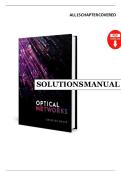&ast;&ast;&ast;&ast;&ast;INSTANT DOWNLOAD&ast;&ast;&ast;&ast;&ast;Solution Manual Optical Networks 1st edition by Debasish Datta
