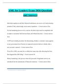 AML for Lenders Exam 2026 Questions and Answers