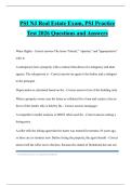 PSI NJ Real Estate Exam&comma; PSI Practice Test 2026 Questions and Answers