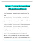 Advanced Firefighter Technician Exam 2026 Questions and Answers