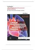 Test Bank - Clinical Manifestations and Assessment of Respiratory Disease, 9th Edition (Des Jardins, 2025), Newest Edition