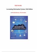 Accounting Information Systems (14th Edition) – Marshall B. Romney & Paul John Steinbart | Complete Test Bank for All Chapters