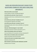 NURS 403 PATHOPHYSIOLOGY EXAM STUDY  QUESTIONS COMPLETE FOR &lpar;2025-2026&rpar; PACE  UNIVERSITY&period;