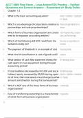ACCT 2000 Final Exam &ndash; Lowe-Ardoin EOC Practice &ndash; Verified Questions and Correct Answers &ndash; Guaranteed A&plus; Study Guide