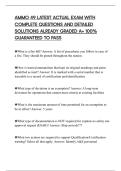 AMMO 49 LATEST ACTUAL EXAM WITH COMPLETE QUESTIONS AND DETAILED SOLUTIONS ALREADY GRADED A&plus; 100&percnt; GUARANTEED TO PASS