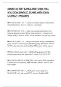 AMMO 49 TEST BANK LATEST 2026 FULL SOLUTION BUNDLED EXAMS WITH 100&percnt; CORRECT ANSWERS