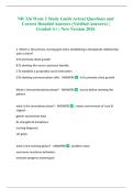 NR 326 Week 2 Study Guide Actual Questions and Correct Detailed Answers &lpar;Verified Answers&rpar; &vert; Graded A&plus; &vert; New Version 2026
