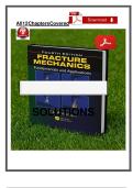 Solutions Manual for Fracture Mechanics Fundamentals and Applications&comma; 4th Edition by Anderson