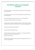 PIL AB Exam with correct detailed solutions 