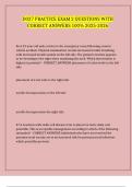 D027 PRACTICE EXAM 2 QUESTIONS WITH CORRECT ANSWERS 100&percnt; 2025-2026