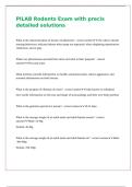 PILAB Rodents Exam with precis detailed solutions