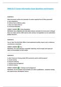 PMK-EE E7 Career Information Exam Questions and Answers