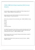 TCOLE 1080 Unit 4 Exam Questions With Correct Answers