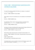 TCOLE 1080 &ndash; MODULES EXAM QUESTIONS WITH COMPLETE SOLUTIONS 