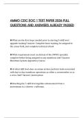 AMMO CDC EOC 1 TEST PAPER 2026 FULL QUESTIONS AND ANSWERS ALREADY PASSED
