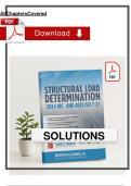 SOLUTIONS MANUAL to Structural Load Determination 2024 IBC and ASCESEI 7-22 2nd Edition by Fanella