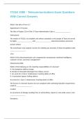 TCOLE 1080 &ndash; Telecommunications Exam Questions With Correct Answers 