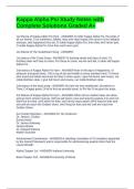 Kappa Alpha Psi Study Notes with Complete Solutions Graded A&plus;