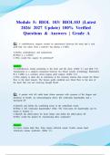 Module 5&colon; BIOL 103&sol; BIOL103 &lpar;Latest 2026&sol; 2027 Update&rpar; 100&percnt; Verified Questions & Answers &vert; Grade A