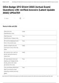 SIDA Badge SFO EXAM 2025 &lpar;Actual Exam&rpar; Questions with verified Answers &lpar;Latest Update 2025&rpar; UPDATE&excl;&excl;