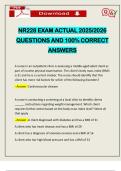 NR228 EXAM ACTUAL 2025&sol;2026 QUESTIONS AND 100&percnt; CORRECT ANSWERS