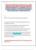 PNCB CPN EXAM BANK 2025&sol;2026 ACTUAL EXAM QUESTIONS AND CORRECT DETAILED ANSWERS &lpar;VERIFIED ANSWERS&rpar; ALL ANSWERED &lbrace;460 Q &A&rcub; ALREADY GRADED A&plus;&sol; CPN EXAM &sol; FREQUENTLY TESTED QUESTIONS &vert; GUARANTEED PASS