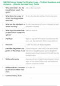 NBCSN School Nurse Certification Exam &ndash; Verified Questions and Answers &ndash; Ultimate Success Study Guide