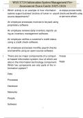 WGU C724 Information System Management Pre-Assessment Exam Guide 2025-2026