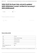 WGU D431 OA Exam fully solved & updated 2025-2026&lpar;latest version verified for accuracy&rpar; &vert; 20242025Latest&excl;&excl;
