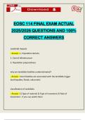 EOSC 114 FINAL EXAM ACTUAL 2025&sol;2026 QUESTIONS AND 100&percnt; CORRECT ANSWERS