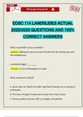 EOSC 114 LANDSLIDES ACTUAL 2025&sol;2026 QUESTIONS AND 100&percnt; CORRECT ANSWERS