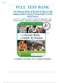 The Human Body in Health & Disease 8th Edition Patton Chapter 1-25&vert; TEST BANK