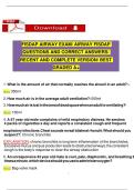 FISDAP AIRWAY EXAM&sol; AIRWAY FISDAP QUESTIONS AND CORRECT ANSWERS&sol; RECENT AND COMPLETE VERSION&sol; BEST GRADED A&plus;