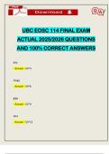 UBC EOSC 114 FINAL EXAM ACTUAL 2025&sol;2026 QUESTIONS AND 100&percnt; CORRECT ANSWERS