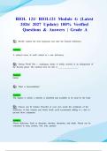 BIOL 121&sol; BIOL121 Module 4&colon; &lpar;Latest 2026&sol; 2027 Update&rpar; 100&percnt; Verified Questions & Answers &vert; Grade A