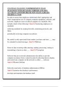 CGS FINAL EXAM FSU COMPREHENSIVE EXAM  QUESTIONS WITH DETAILED VERIFIED AND 100&percnt;  ACCURATE ANSWERS BRAND NEW EXAM ALREADY  GRADED A&plus; PASS
