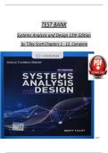 Test Bank for Systems Analysis and Design&comma; 12th Edition by Scott Tilley &lpar;Shelly Cashman Series&rpar;