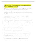 HUC Mock Certification Exam With complete solution New&excl;&excl; 2025&sol;2026 updated