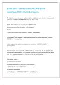 Barry BMS - Neuroscience COMP Exam questions With Correct Answers