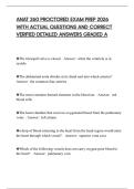 ANAT 260 PROCTORED EXAM PREP 2026 WITH ACTUAL QUESTIONS AND CORRECT VERIFIED DETAILED ANSWERS GRADED A