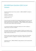 BUS 6600 Exam Questions With Correct Answers