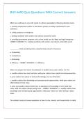 BUS 6600 Quiz Questions With Correct Answers