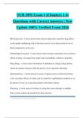 NUR 2092 Exam 1 &lpar;Chapters 1-4&rpar; Questions with Correct Answers &vert; New Update 100&percnt; Verified Exam 2026