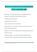 IBAM ANATOMY EXAM QUESTIONS AND ANSWERS 2026