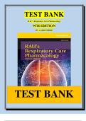 Test Bank for RAU’s Respiratory Care Pharmacology, 9th Edition by Douglas S. Gardenhire | ISBN-13: 978-0323299688 | 2025/2026 Latest Update