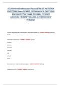 ATI RN Nutrition Proctored Exam &ndash; Focused Review & Study Guide for Nursing Students