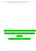 TEST BANK PUBLIC&sol;COMMUNITY HEALTH AND NURSING  PRACTICE&colon;CARING FOR POPULATIONS 3RD EDITION BY CHRISTINE L&period; SAVAGE&comma; CHAPTERS 1 - 22&comma; COMPLETE